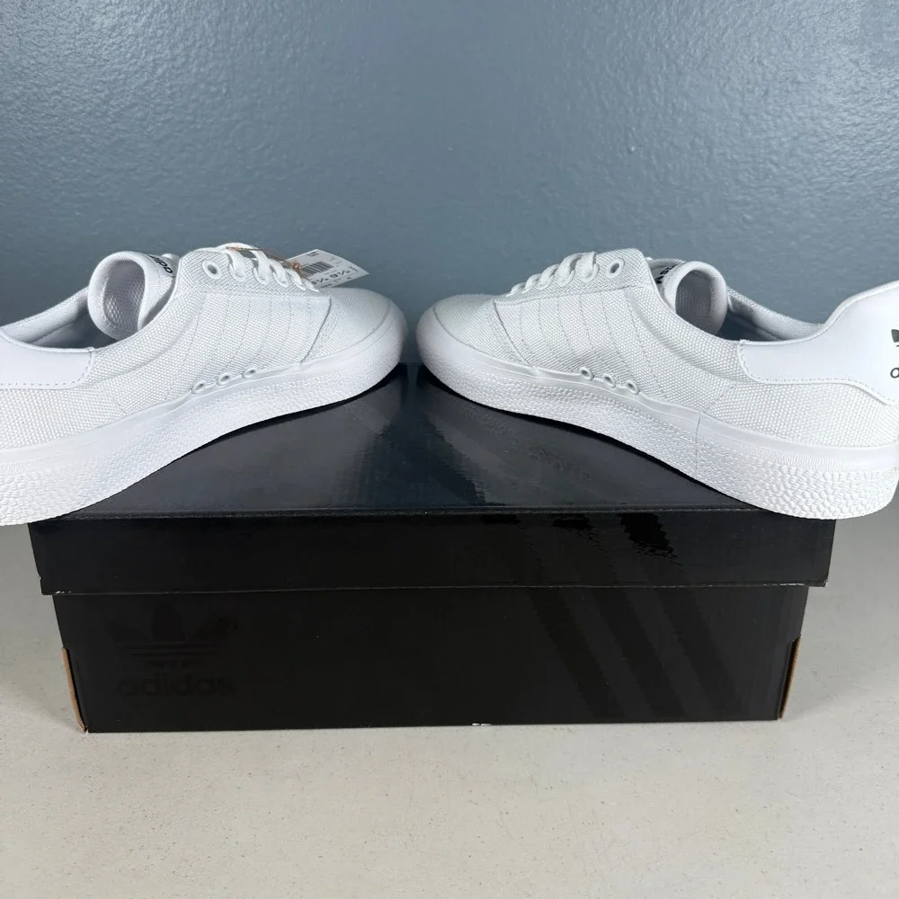 Adidas Originals 3MC White Canvas Skate Shoes Sneakers B22705 Mens 8 Womens 9 - Picture 6 of 8